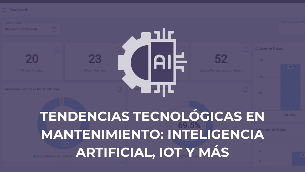 Tendencias tecnológicas en mantenimiento: Inteligencia artificial, IoT y más