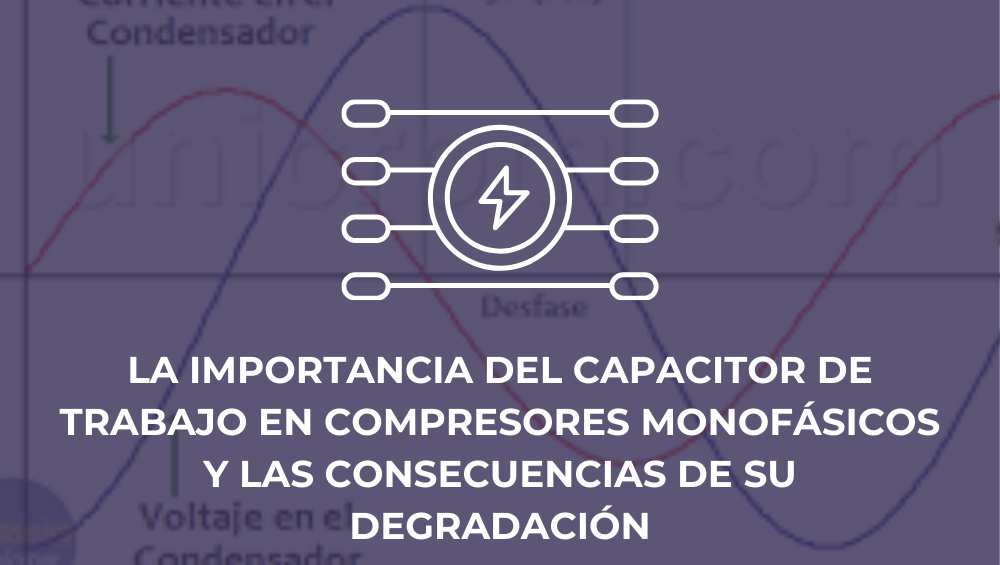 La importancia del capacitor de trabajo en compresores monofásicos y las consecuencias de su degradación