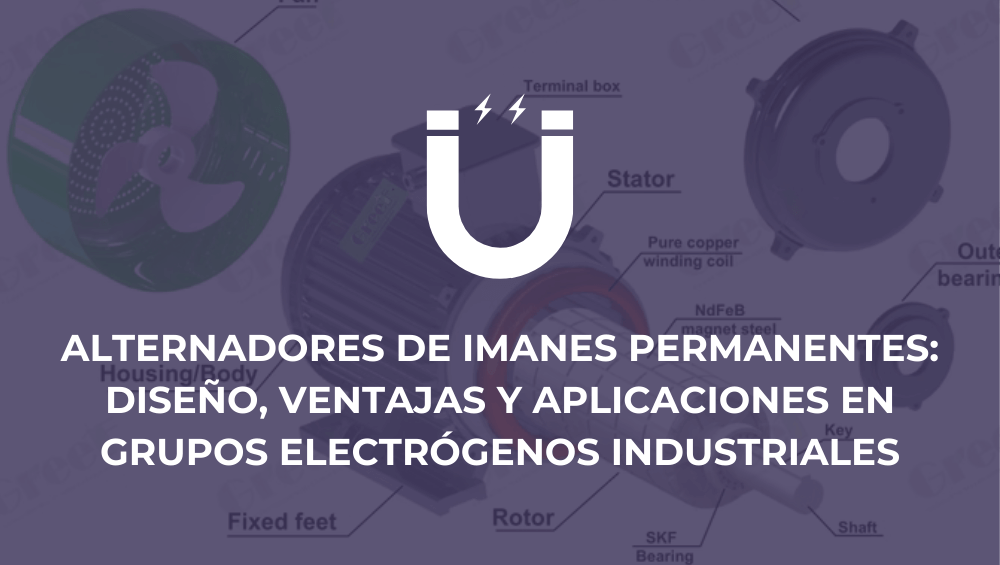 Alternadores de imanes permanentes: diseño, ventajas y aplicaciones en grupos electrógenos industriales