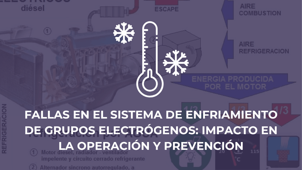 Fallas en el sistema de enfriamiento de grupos electrógenos: impacto en la operación y prevención