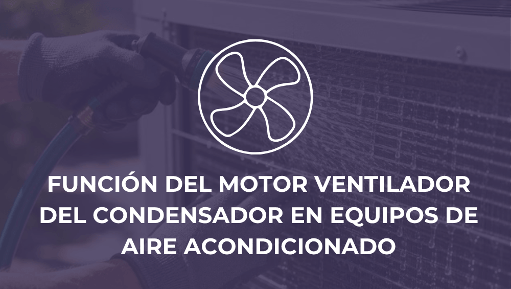 Función del motor ventilador del condensador en equipos de aire acondicionado