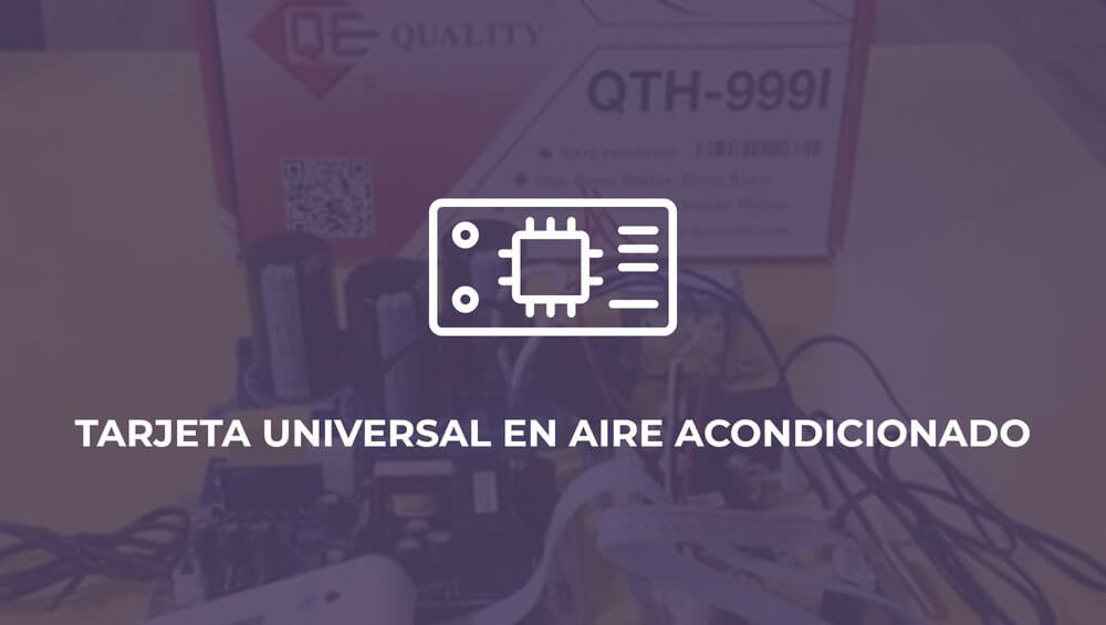 Tarjeta universal en aire acondicionado